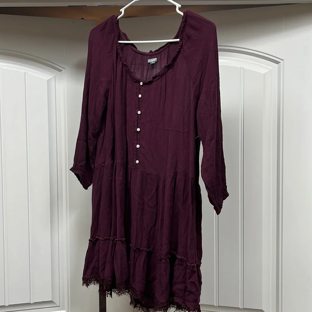 Aerie Peasant Dress Size Medium - Picture 2 of 16